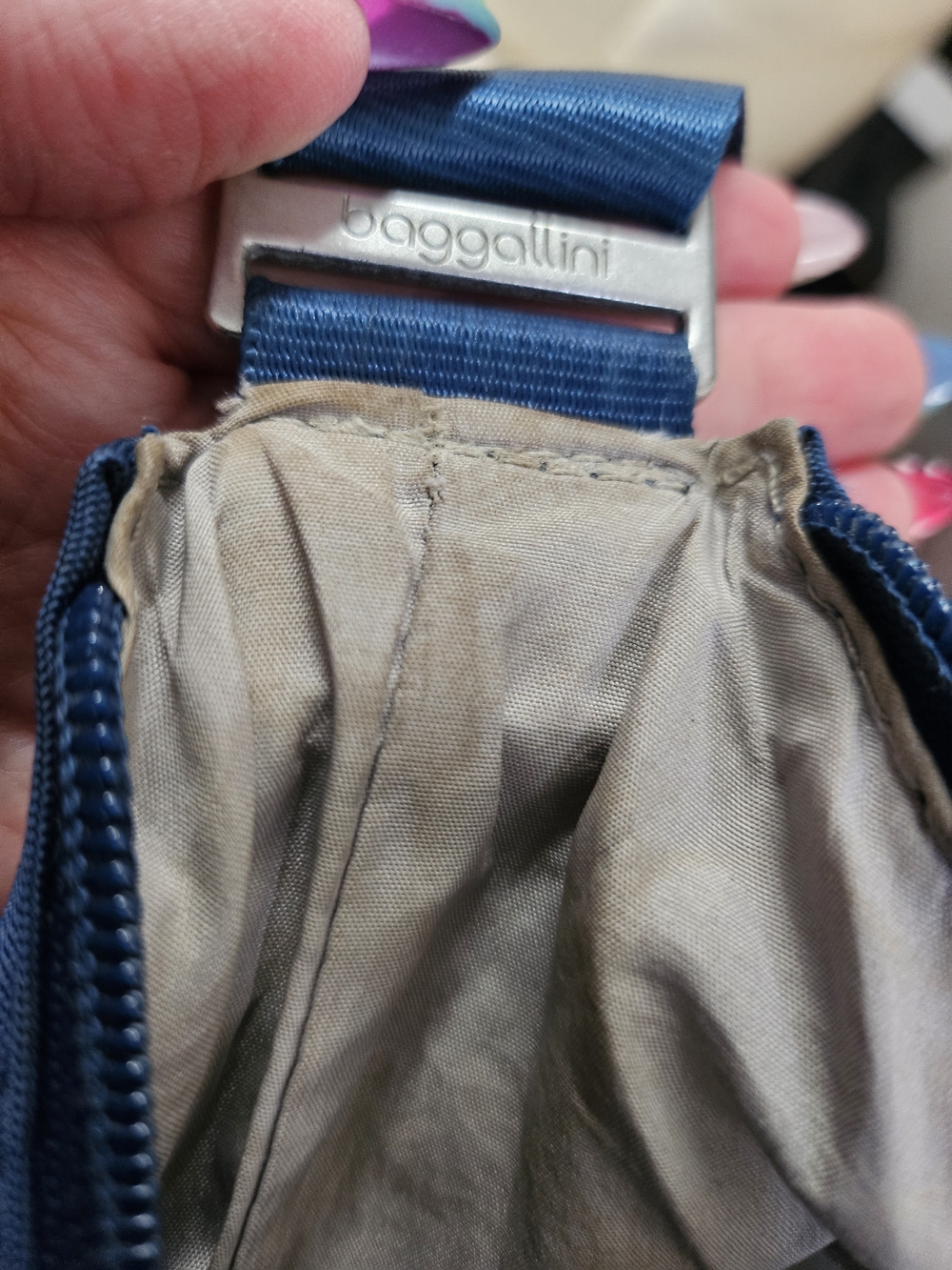 Baggallini Deep Blue Crossbody with Matching Wristlet - Picture 2 of 16